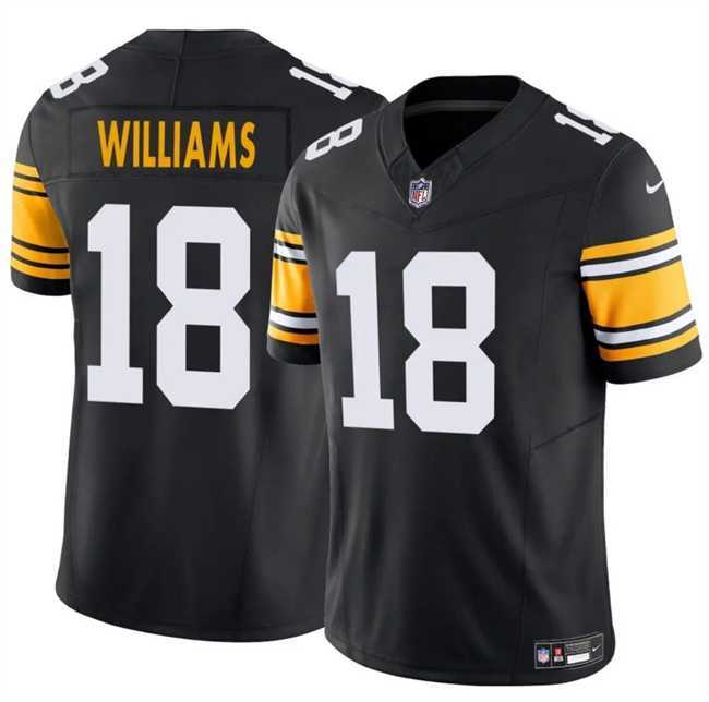 Men & Women & Youth Pittsburgh Steelers #18 Mike Williams Black 2024 F.U.S.E. Alternate Vapor Untouchable Limited Stitched Jersey,We sell and wholesale Men & Women & Youth Pittsburgh Steelers #18 Mike Williams Black 2024 F.U.S.E. Alternate Vapor Untouchable Limited Stitched Jersey on line form chian!